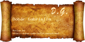 Dobár Gabriella névjegykártya