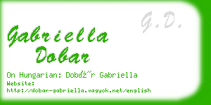 gabriella dobar business card